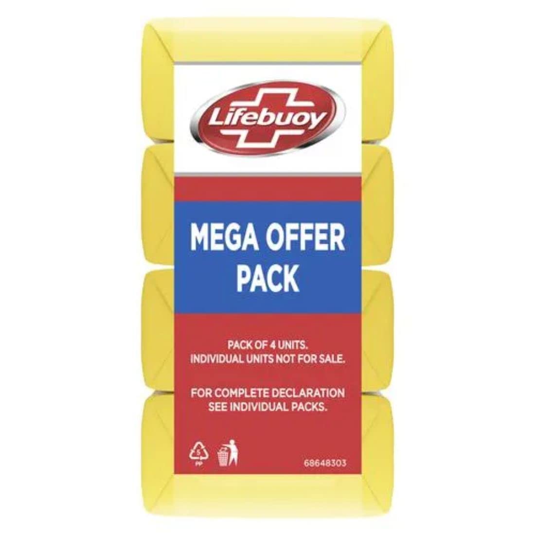Lifebuoy Lemon Fresh Soap Bar – 4 Pack of 100g Bars