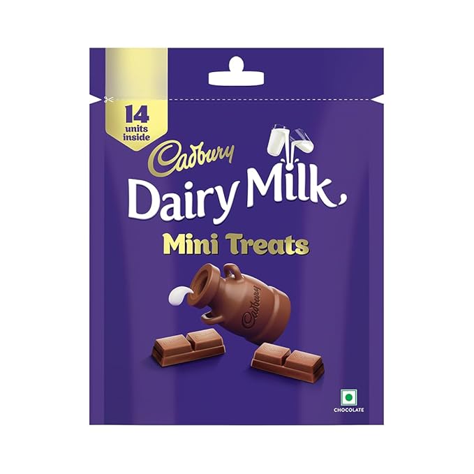 Cadbury Dairy Milk Mini Treats 98g Creamy Milk Chocolate Bar