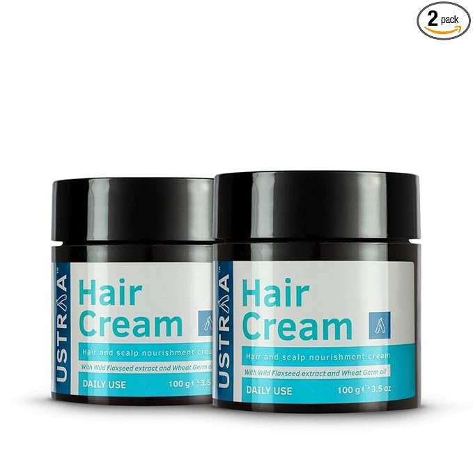 USTRAA Men’s Hair Cream 2×100g Light Hold Nourishing Formula
