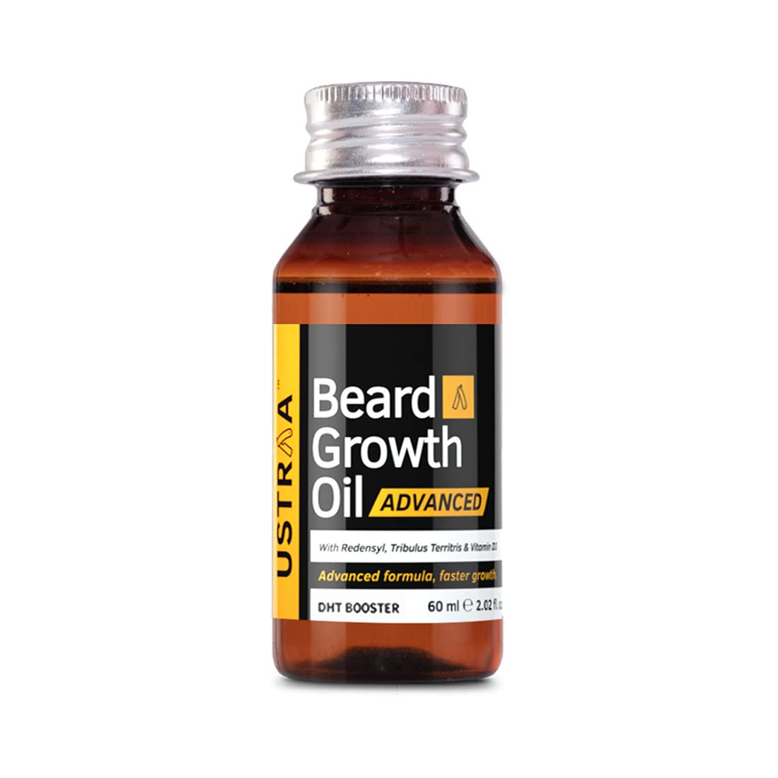 Ustraa Advanced Beard Growth Oil 60ml Redensyl DHT Booster