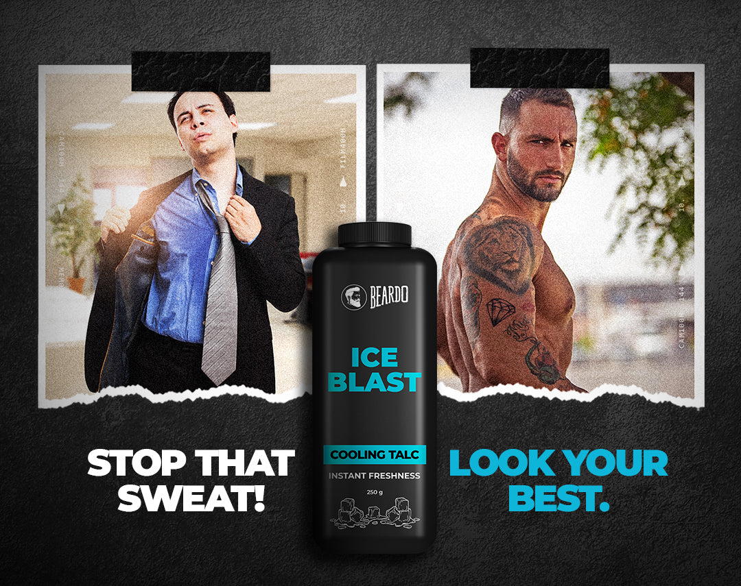 Beardo Ice Blast Cooling Talc for Instant Refreshing Comfort