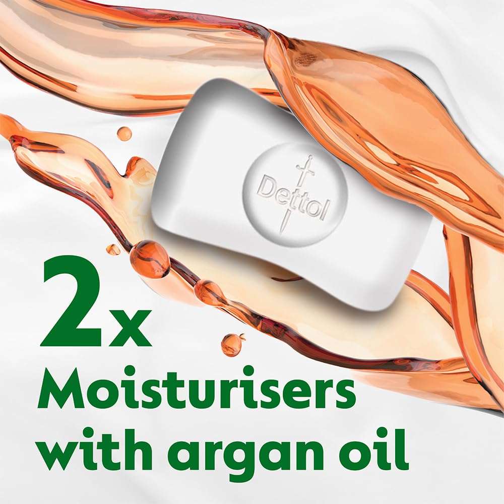 Dettol Argan Oil Moisturising Bathing Soap – 4 Pack 100g