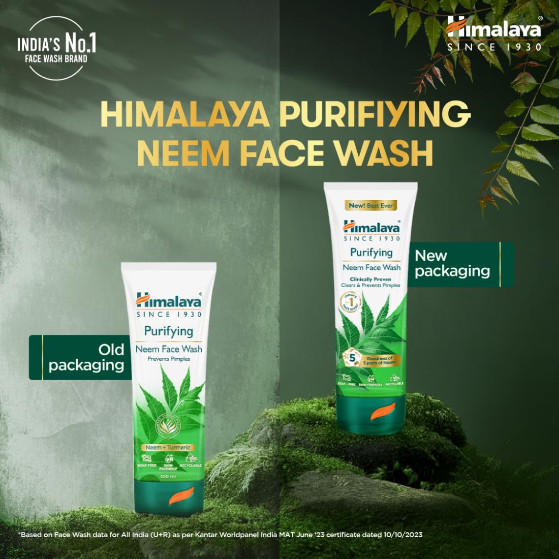 Himalaya Purifying Neem Face Wash 100ml Natural Acne Control Gel