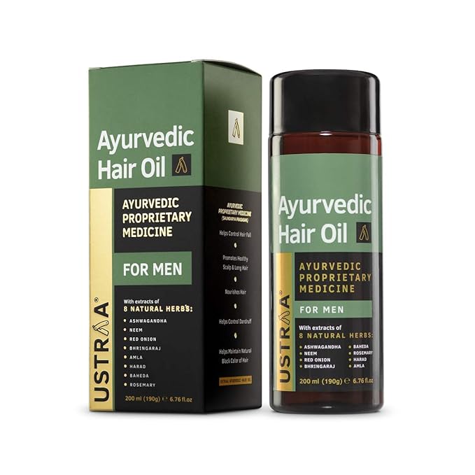 Ustraa Ayurvedic Hair Oil 200ml Natural Herbal Blend