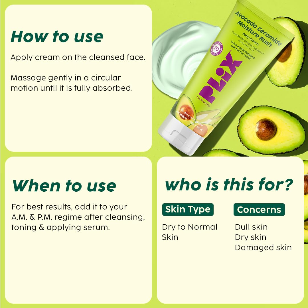 Plix Plant Fix Avocado Moisturizer