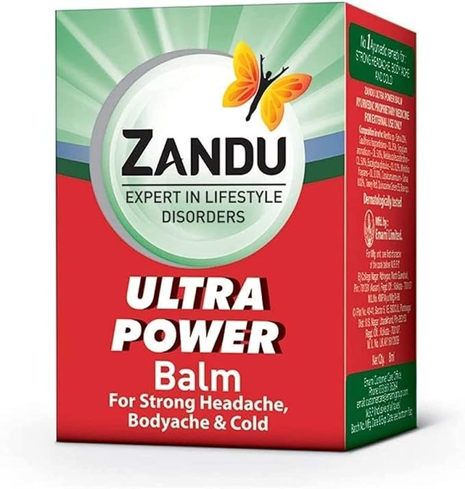 Zandu Ultra Power Ayurvedic Pain Relief Balm 8ml