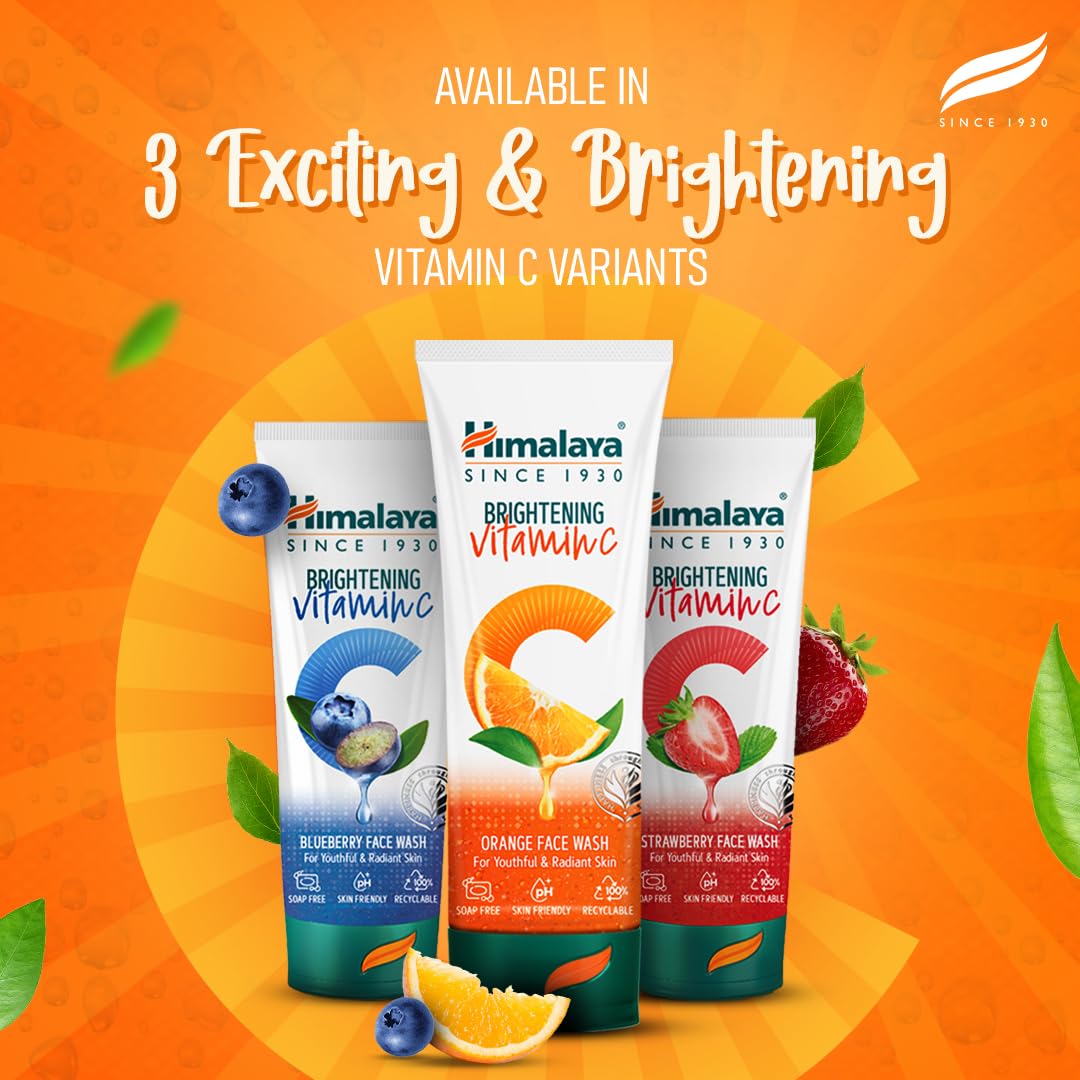 Himalaya Vitamin C Orange Brightening Face Wash 100ml