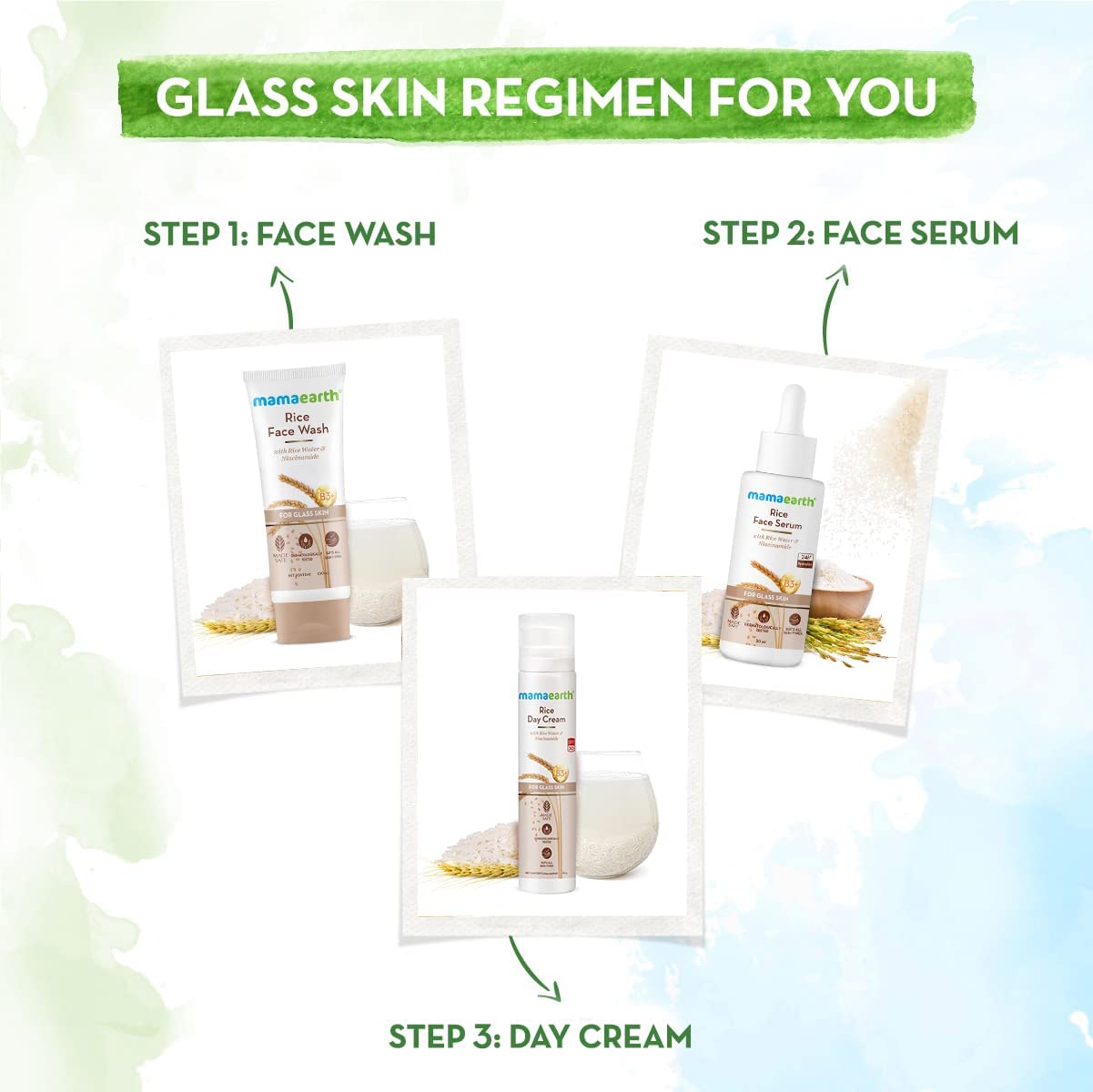 Mamaearth Rice Water & Niacinamide Face Wash – Hydrating Glass Skin Formula