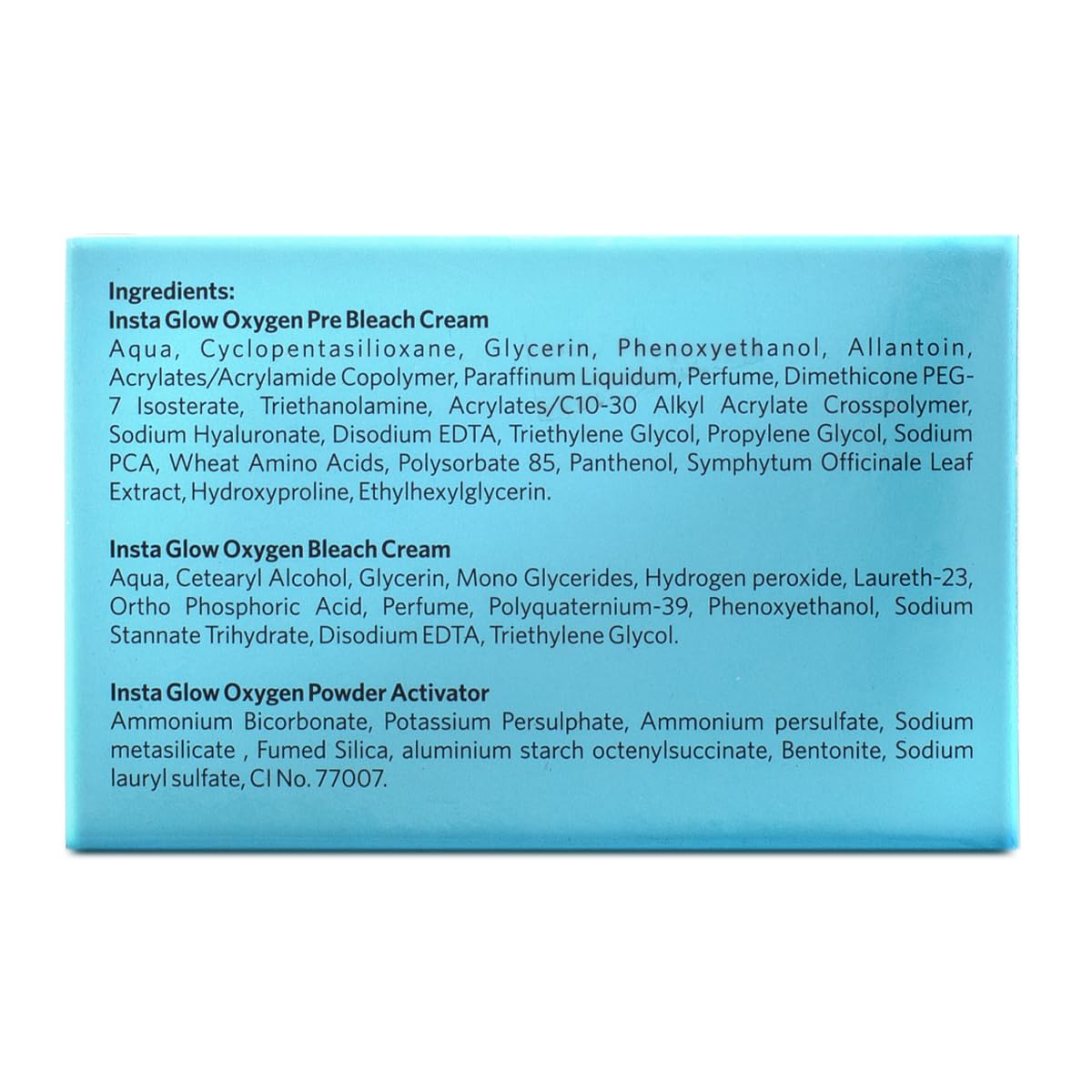 VLCC Insta Glow Oxygen Bleach: Radiant Skin, Brightening, Even Tone, 51.4g (Pack of 4)