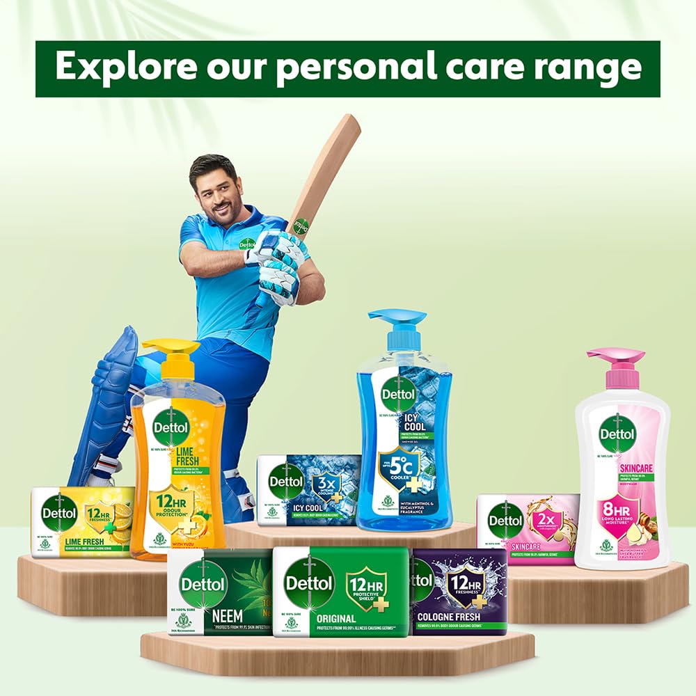 Dettol Original Antibacterial Bathing Soap 100g Pack of 4