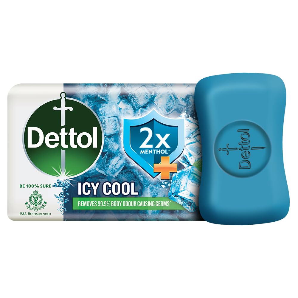 Dettol Intense Cool Bathing Soap Bar with Menthol 125g