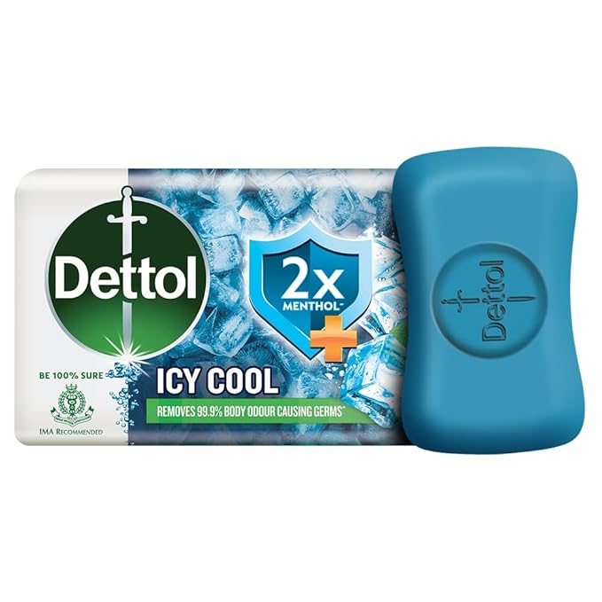 Dettol Intense Cool Bathing Soap Bar with Menthol 125g