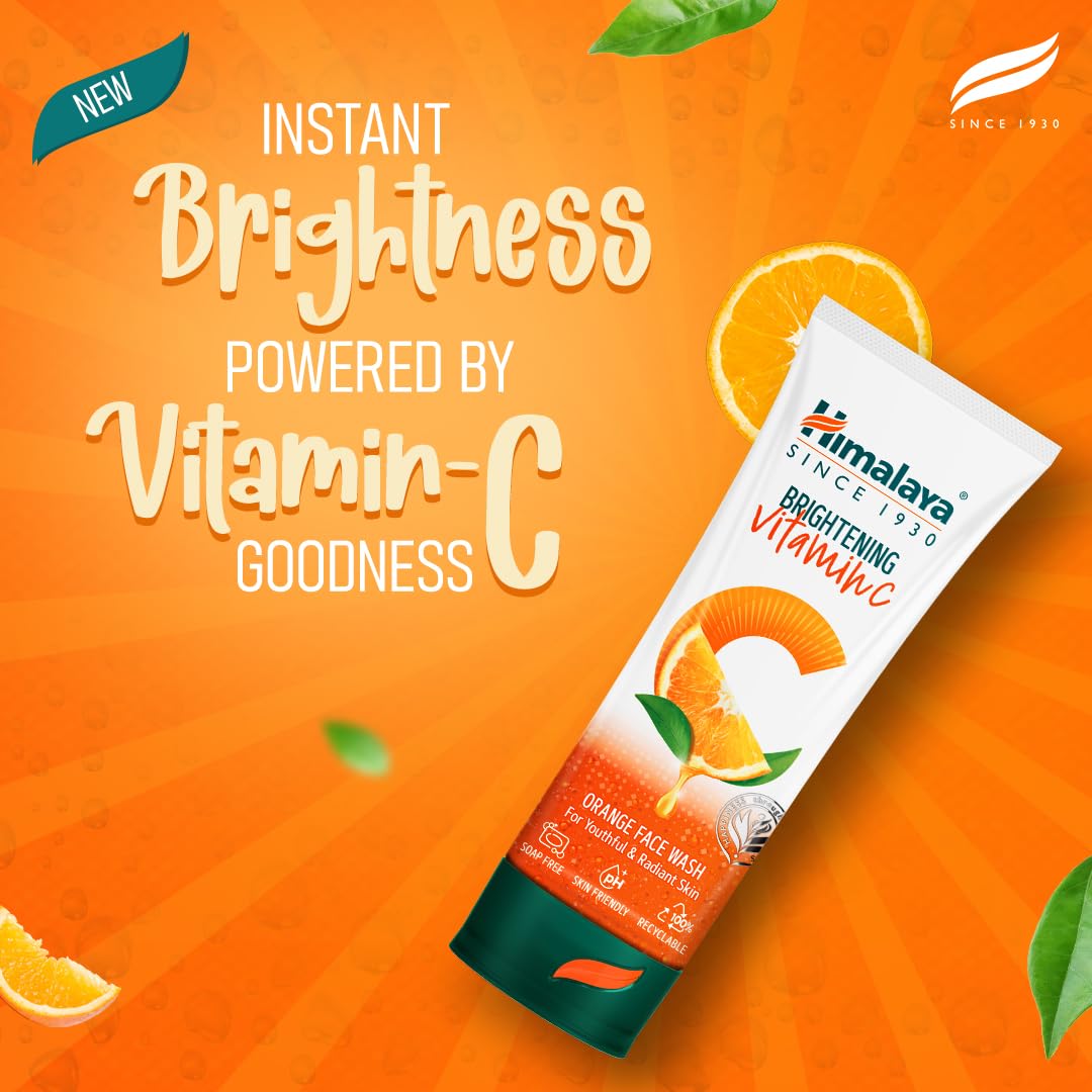 Himalaya Vitamin C Orange Brightening Face Wash 100ml