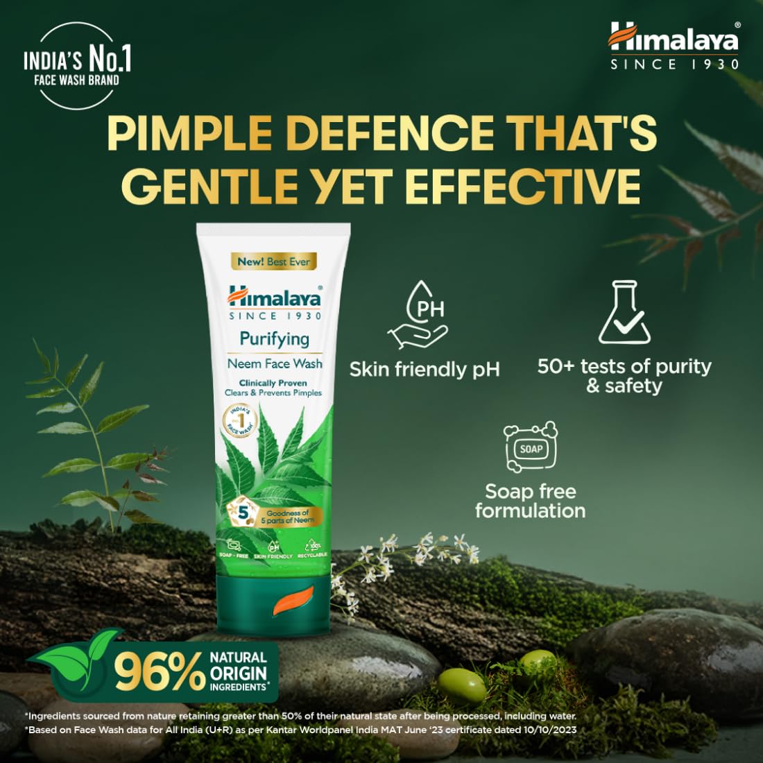 Himalaya Neem Purifying Face Wash 200ml Natural Acne Control
