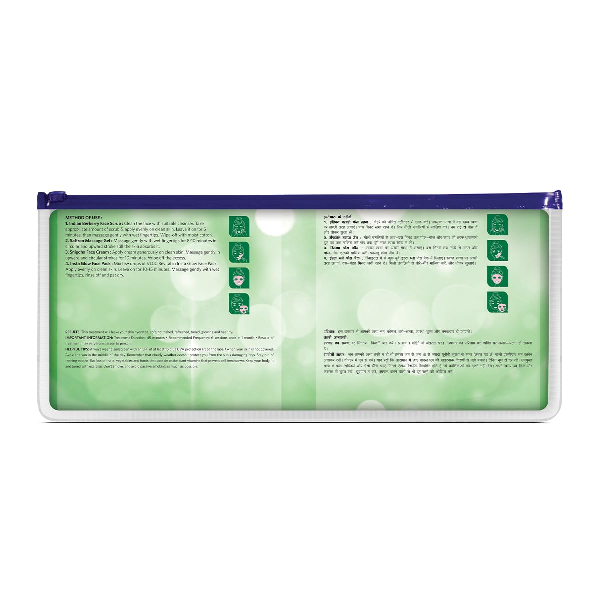 VLCC Salon Series Insta Glow Facial Kit for Youthful Skin (6 Facials)