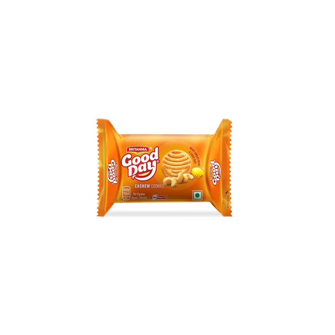 Britannia Good Day Cashew Cookies – Crunchy 60g Snack Pack