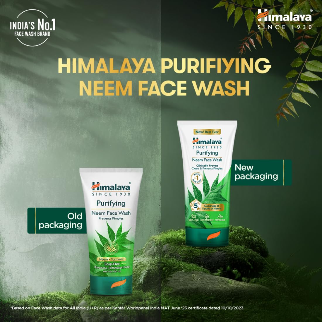 Himalaya Purifying Neem Face Wash 150ml Natural Acne Control Gel