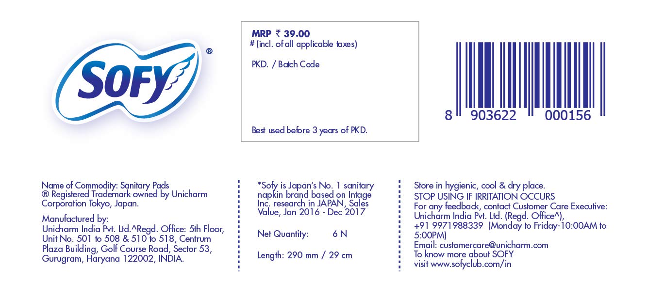 Sofy Bodyfit Sanitary Napkins