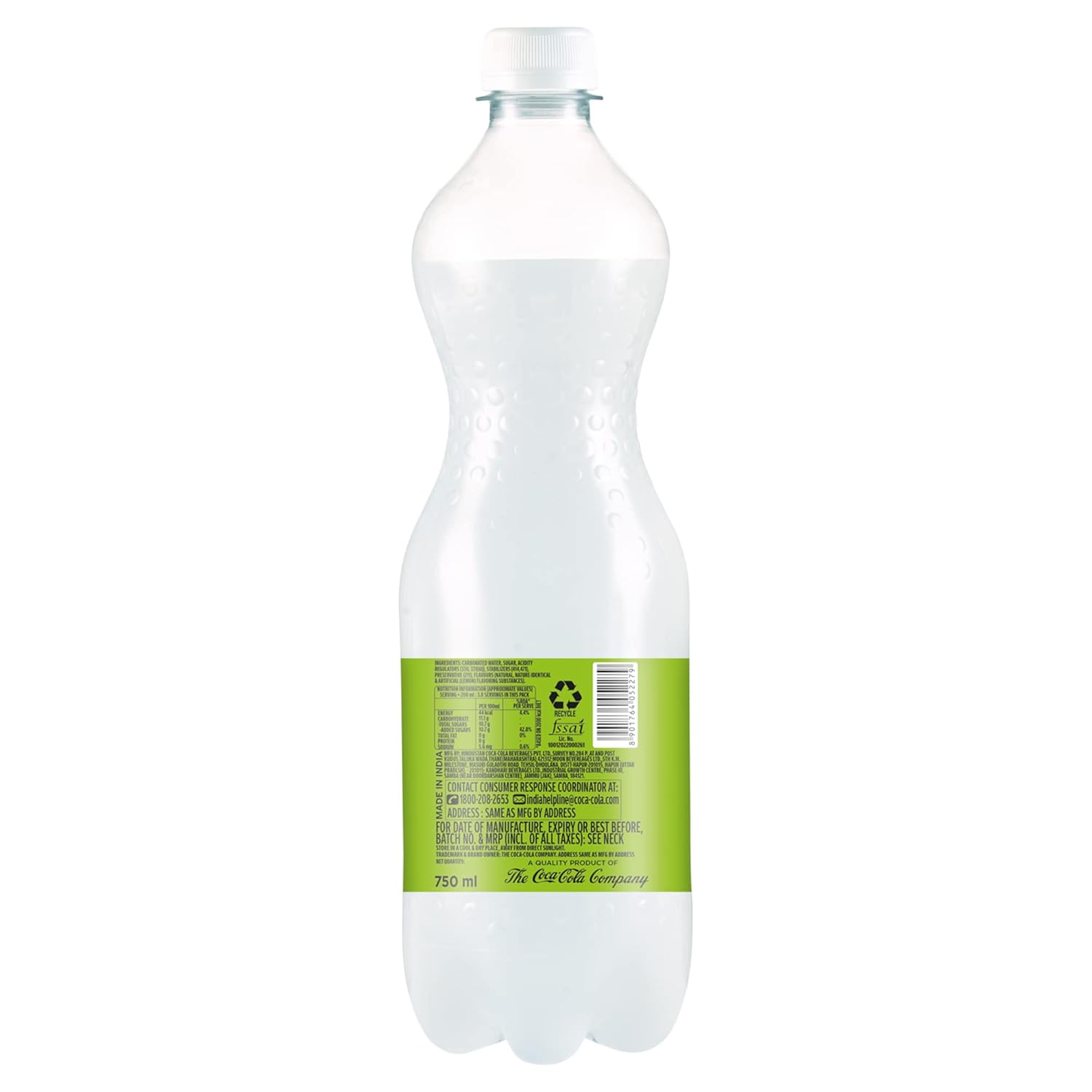 Limca Lemon Sparkling Soft Drink 750ml Bottle Refreshing Indian Beverage