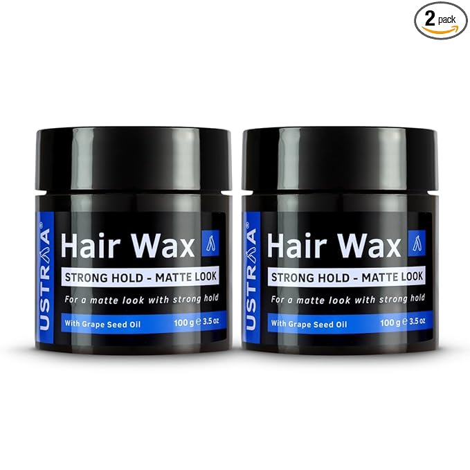 Ustraa Strong Hold Matte Hair Wax – Non‑Sticky 100g Pack