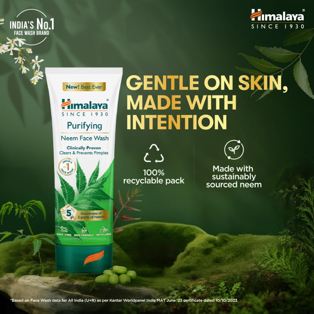 Himalaya Neem Purifying Face Wash 200ml Natural Acne Control
