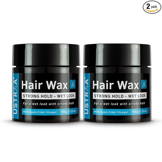 Ustraa Strong Hold Wet Look Hair Wax – 2×100g