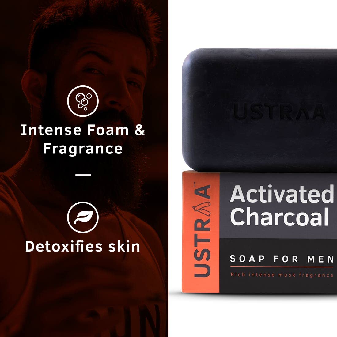 Ustraa Men's Fresh Sea Mineral Triple-Milled Soap 6-Pack