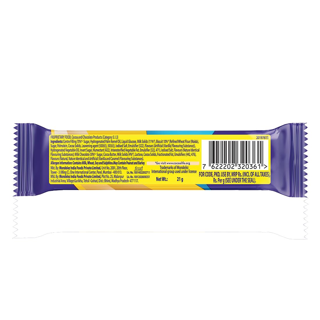Cadbury 5 Star Oreo Chocolate Bar 21g Caramel Crunch Delight