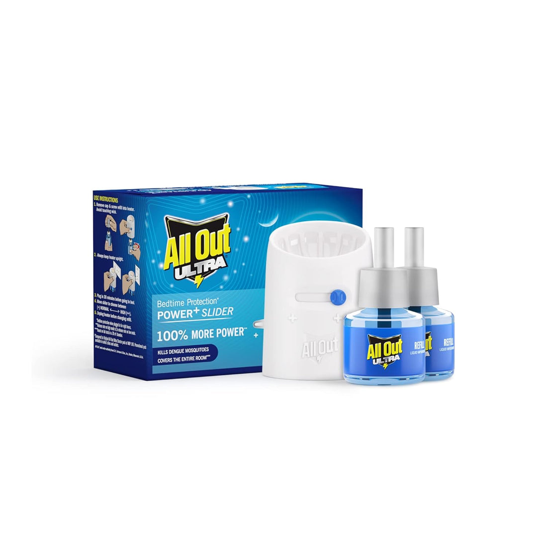 All Out Ultra Mosquito Repellant Machine with 2 Refills