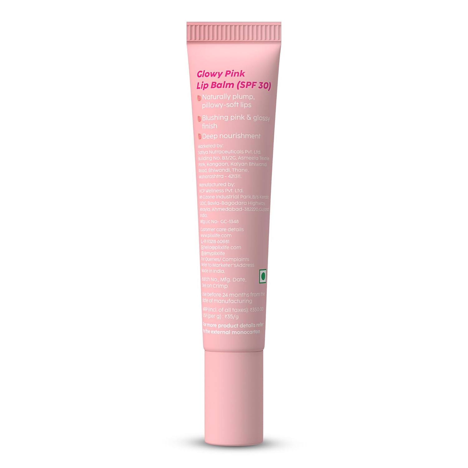 The Plant Fix Plix Guava Glowy Lip Tinted Balm