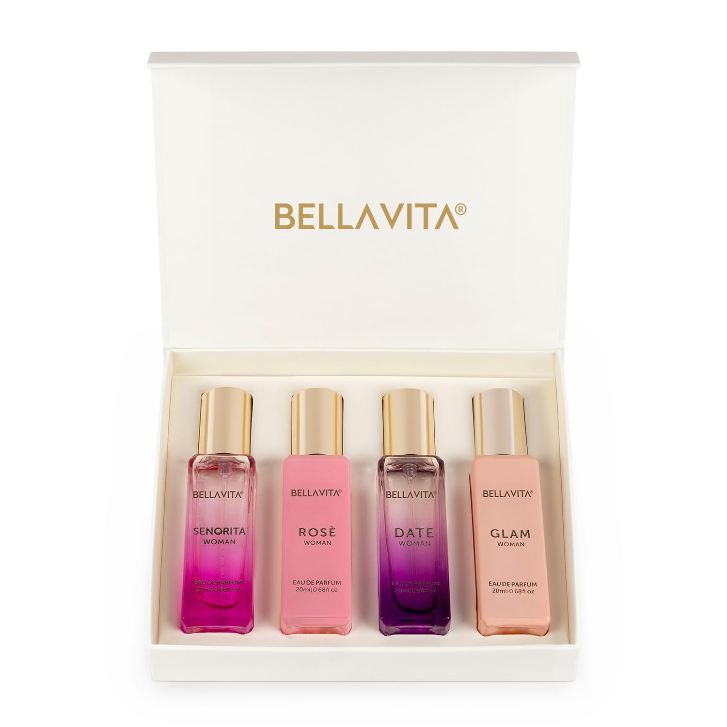 Bella Vita Luxury 4‑Bottle Perfume Gift Set for Women