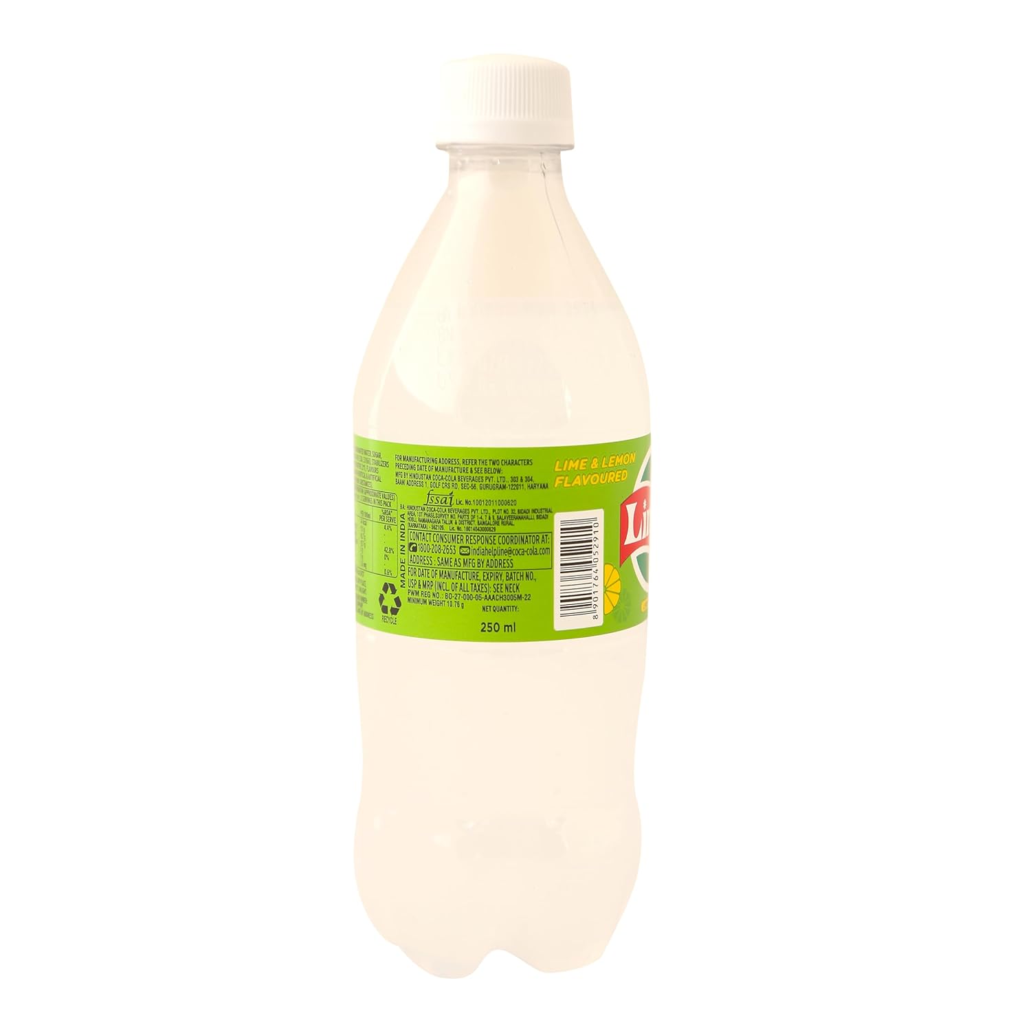 Limca Lemon Refreshing Soft Drink 250ml Bottle – Classic Indian Soda