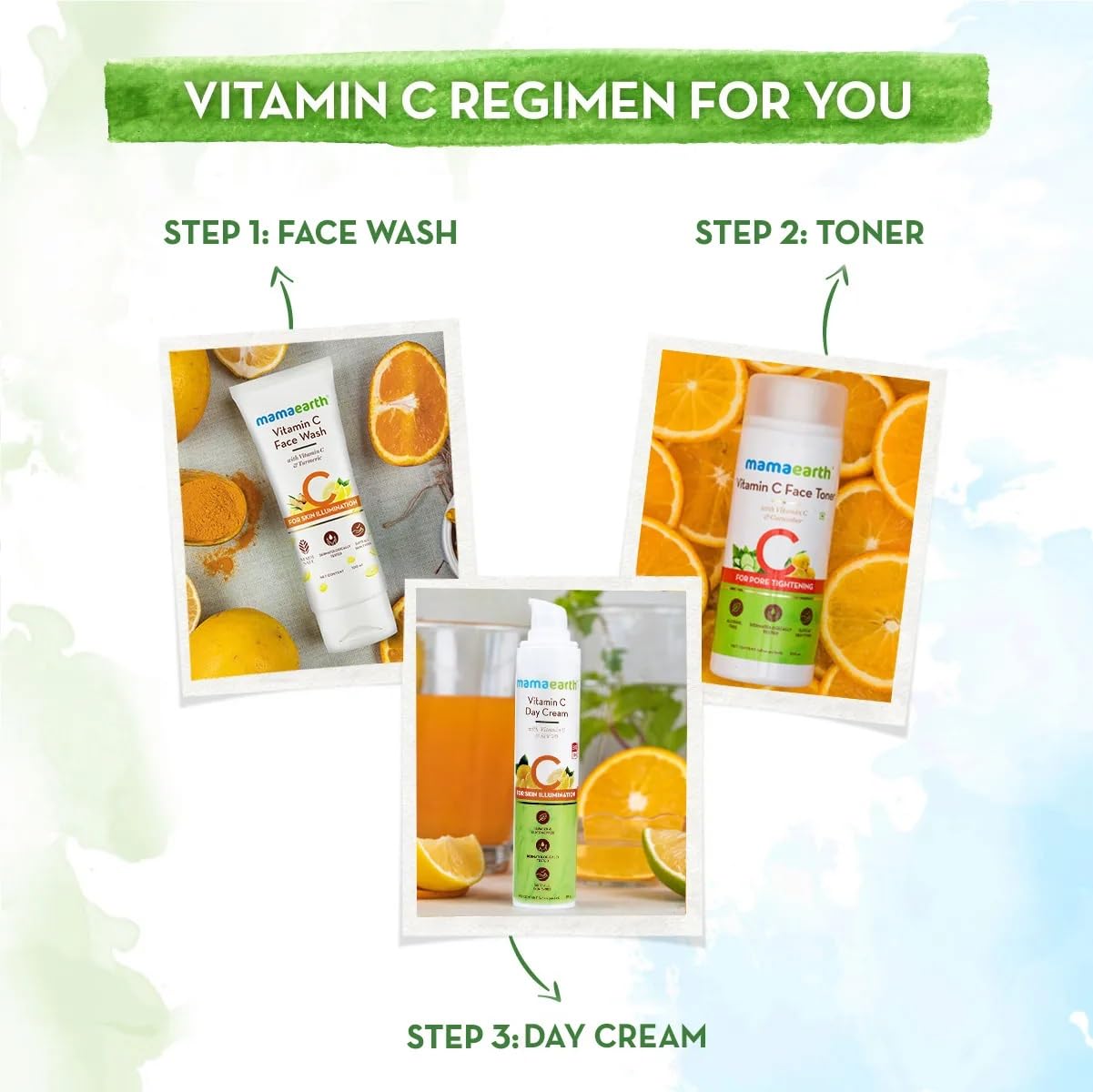 Mamaearth Vitamin C Turmeric Face Wash 100ml Brightening Cleanser