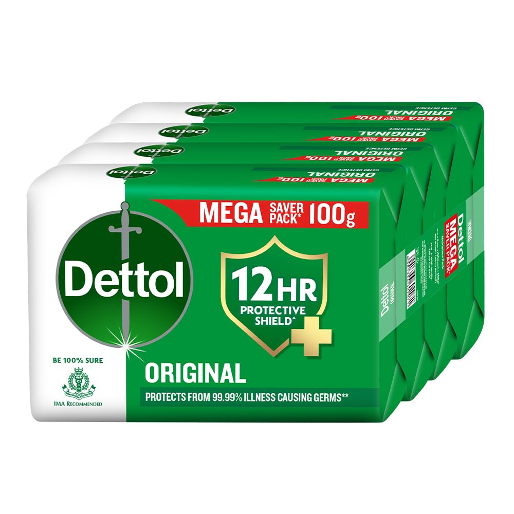 Dettol Original Bathing Soap 100g – 12hr Germ Protection Pack