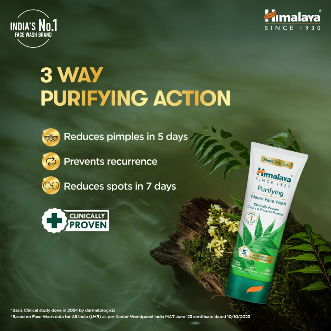 Himalaya Neem Purifying Face Wash 200ml Natural Acne Control