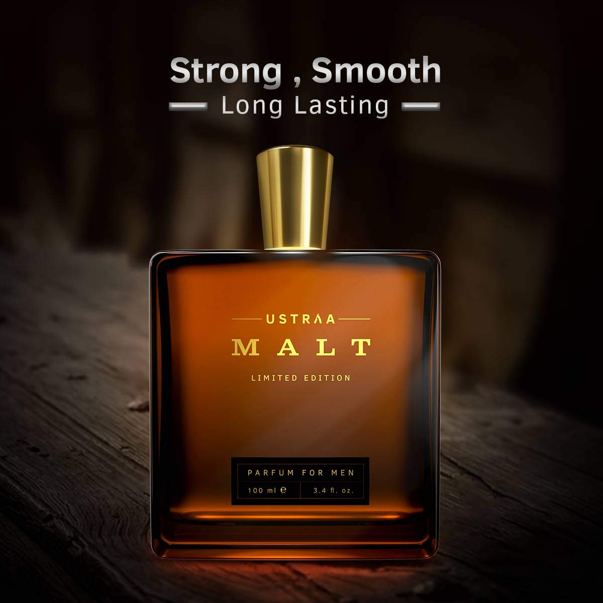 Ustraa Malt Premium Men’s Perfume 100ml Strong Smooth Long‑Lasting