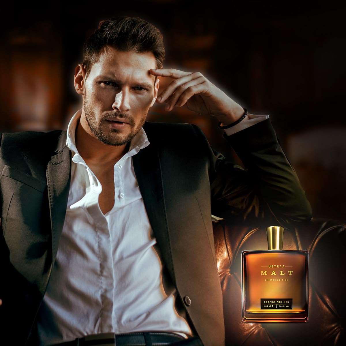 Ustraa Malt Premium Men’s Perfume 100ml Strong Smooth Long‑Lasting