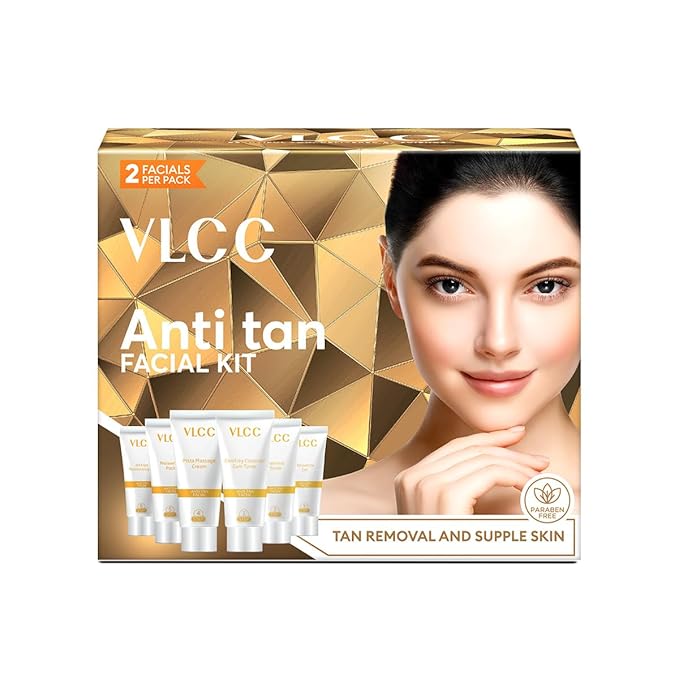 VLCC Anti Tan Facial Kit: 60g, 25 Vital Ingredients for Healthy Skin