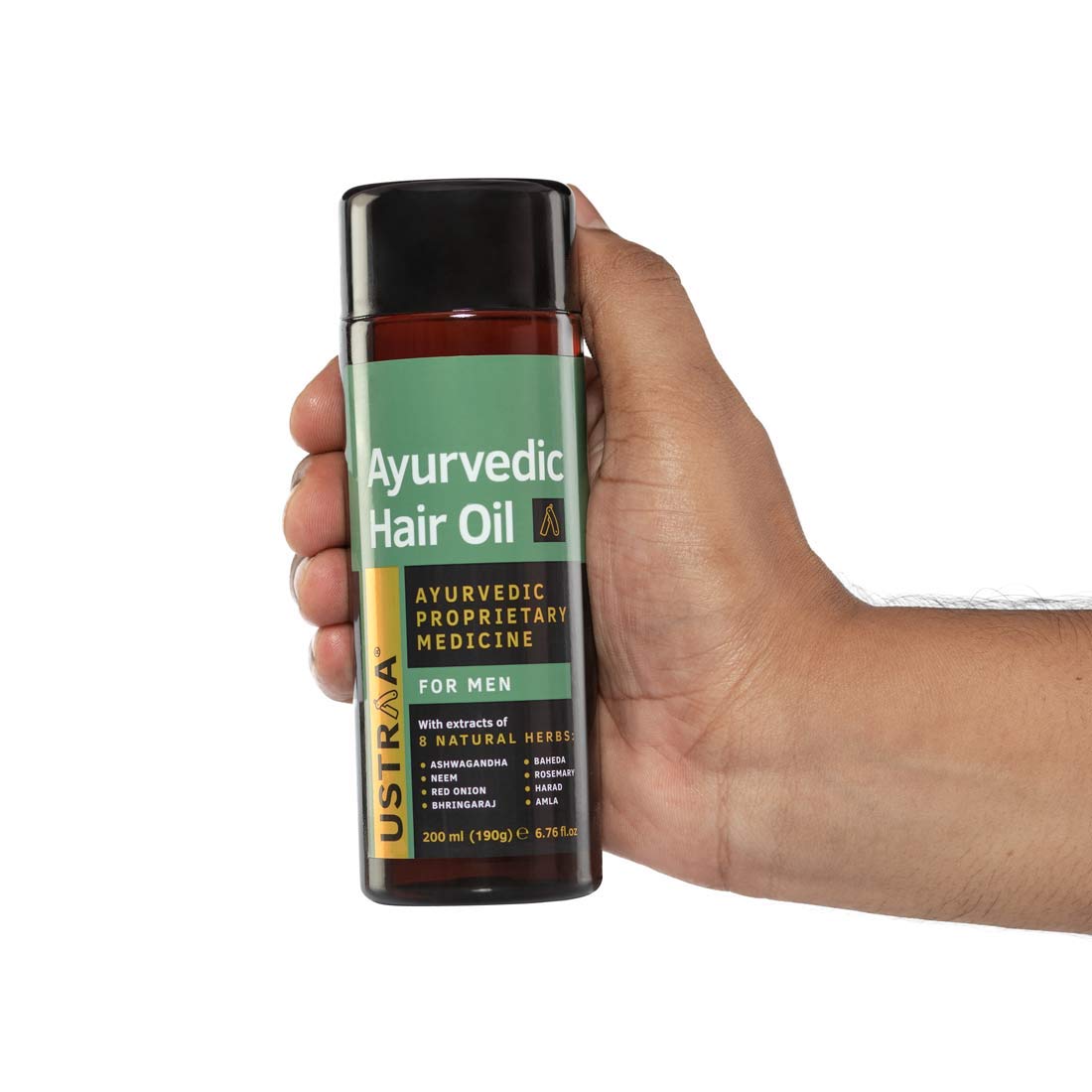 Ustraa Ayurvedic Hair Oil 200ml Natural Herbal Blend