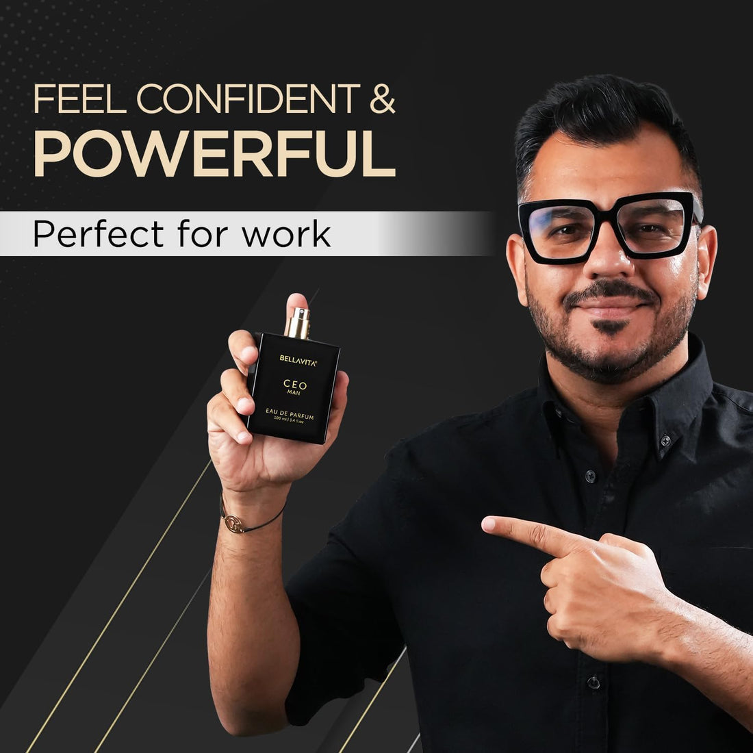 Bella Vita Luxury CEO MAN Long Lasting Perfume for Men EDP 100ml Woody Citrus Fragrance