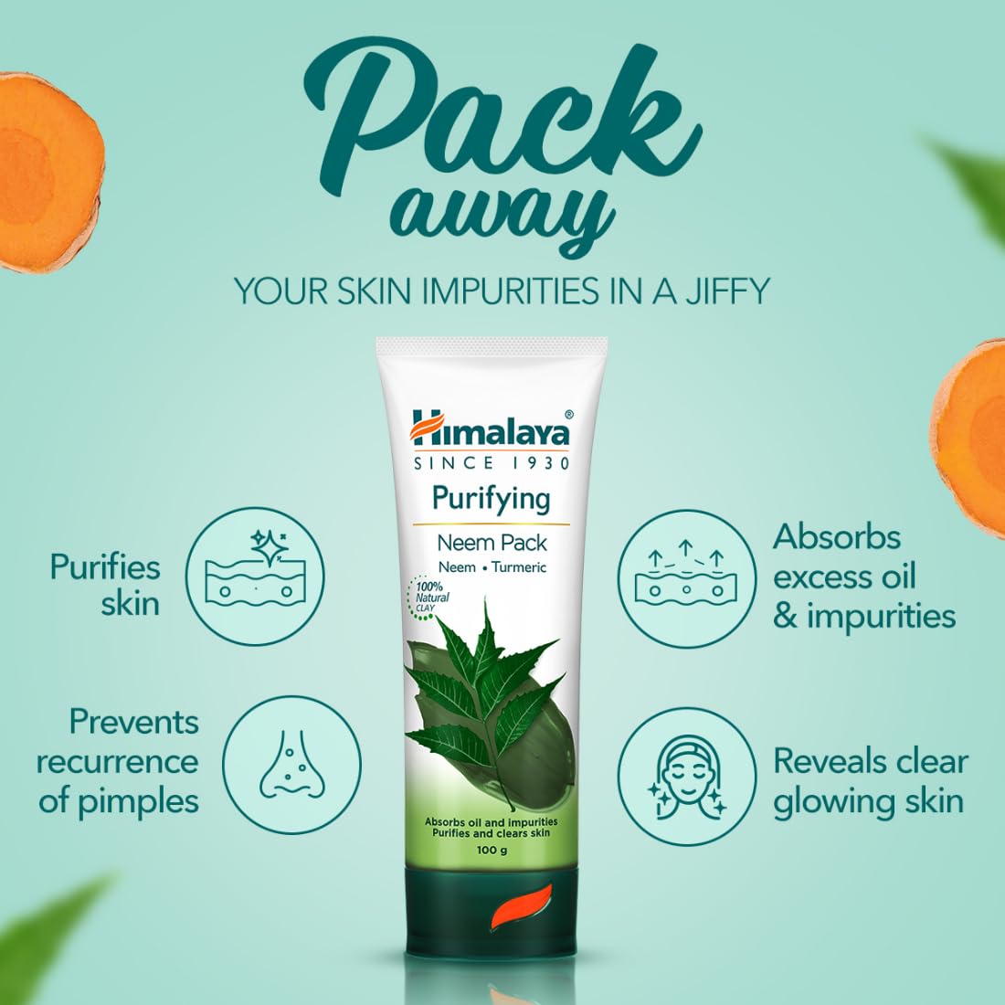 Himalaya Purifying Neem Face Pack 100g – Acne Control