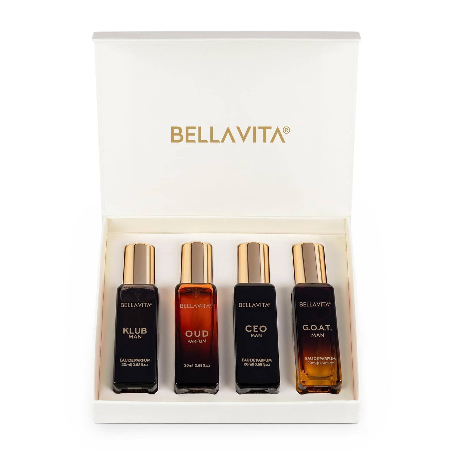 Bella Vita Luxury 4‑Piece Men’s Perfume Gift Set 20ml