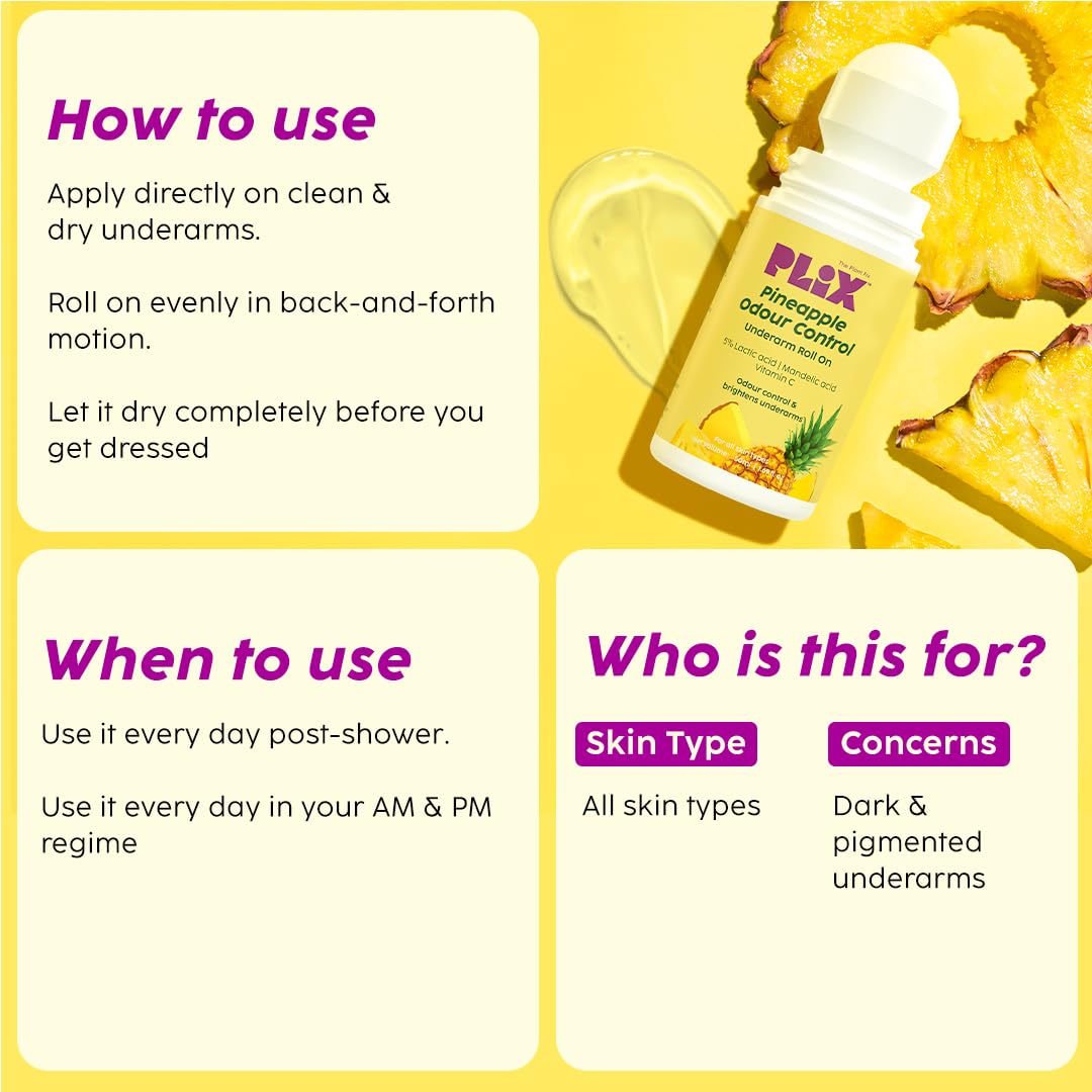 Pineapple Odour Control Roll-On 50ml