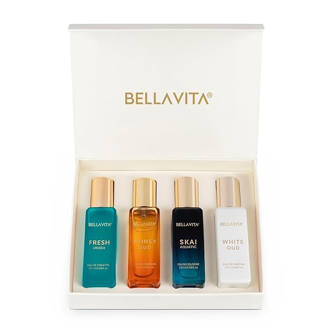 Bella Vita Luxury Unisex Perfume Gift Set 4x20ml Premium Fragrances