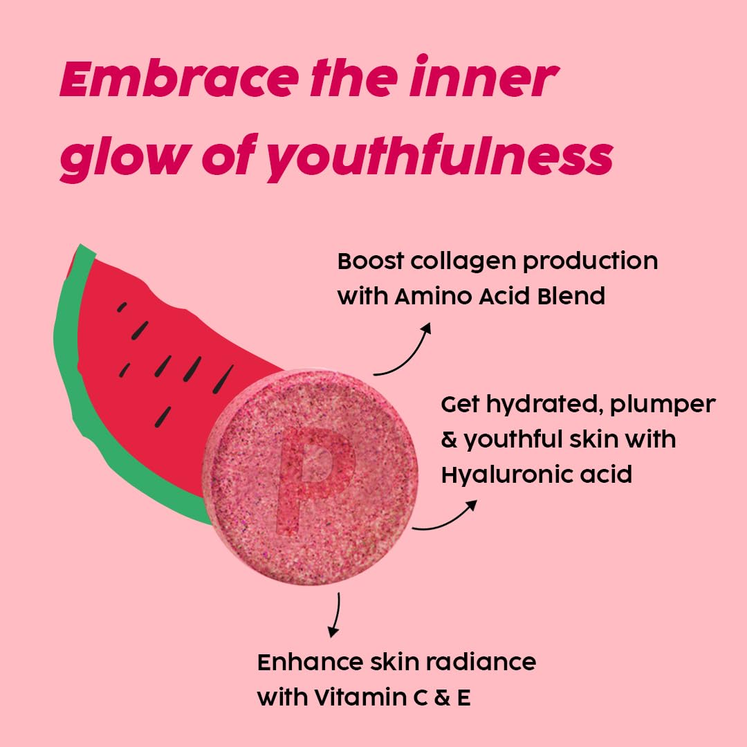 PLIX Collagen Watermelon Tablets