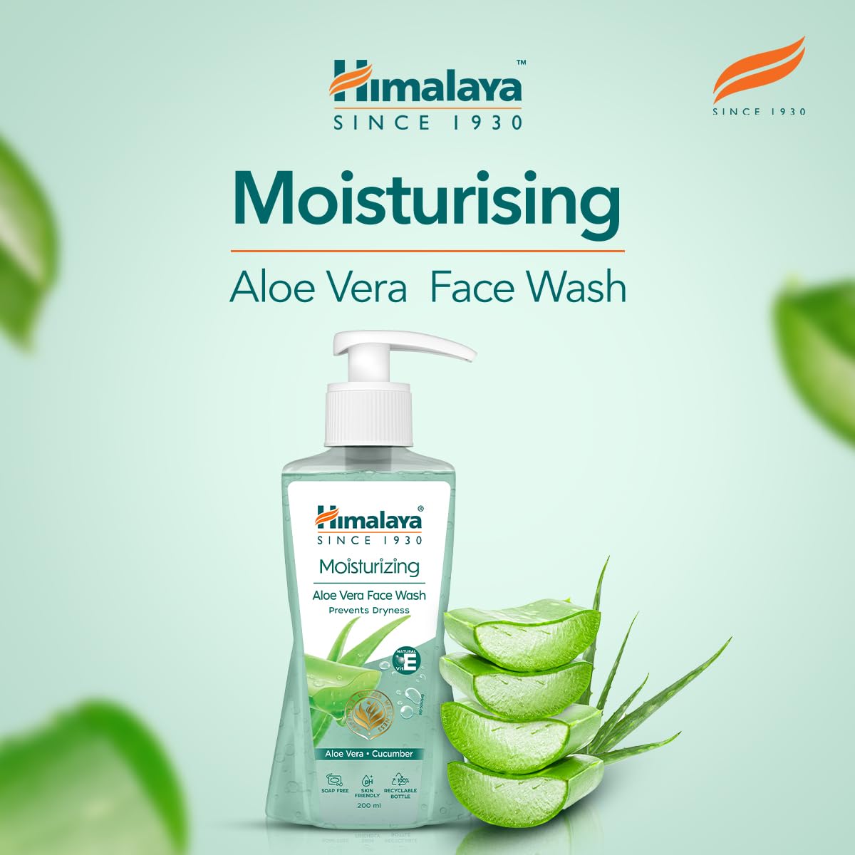 Himalaya Moisturising Aloe Vera Face Wash 200ml – Hydrating Skin Care