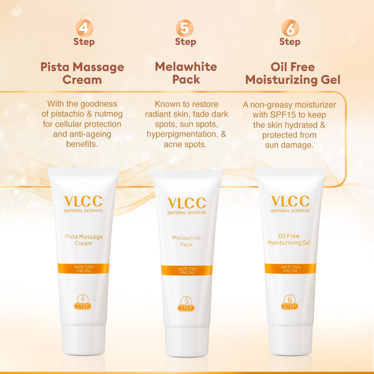 VLCC Anti Tan Facial Kit: 60g, 25 Vital Ingredients for Healthy Skin