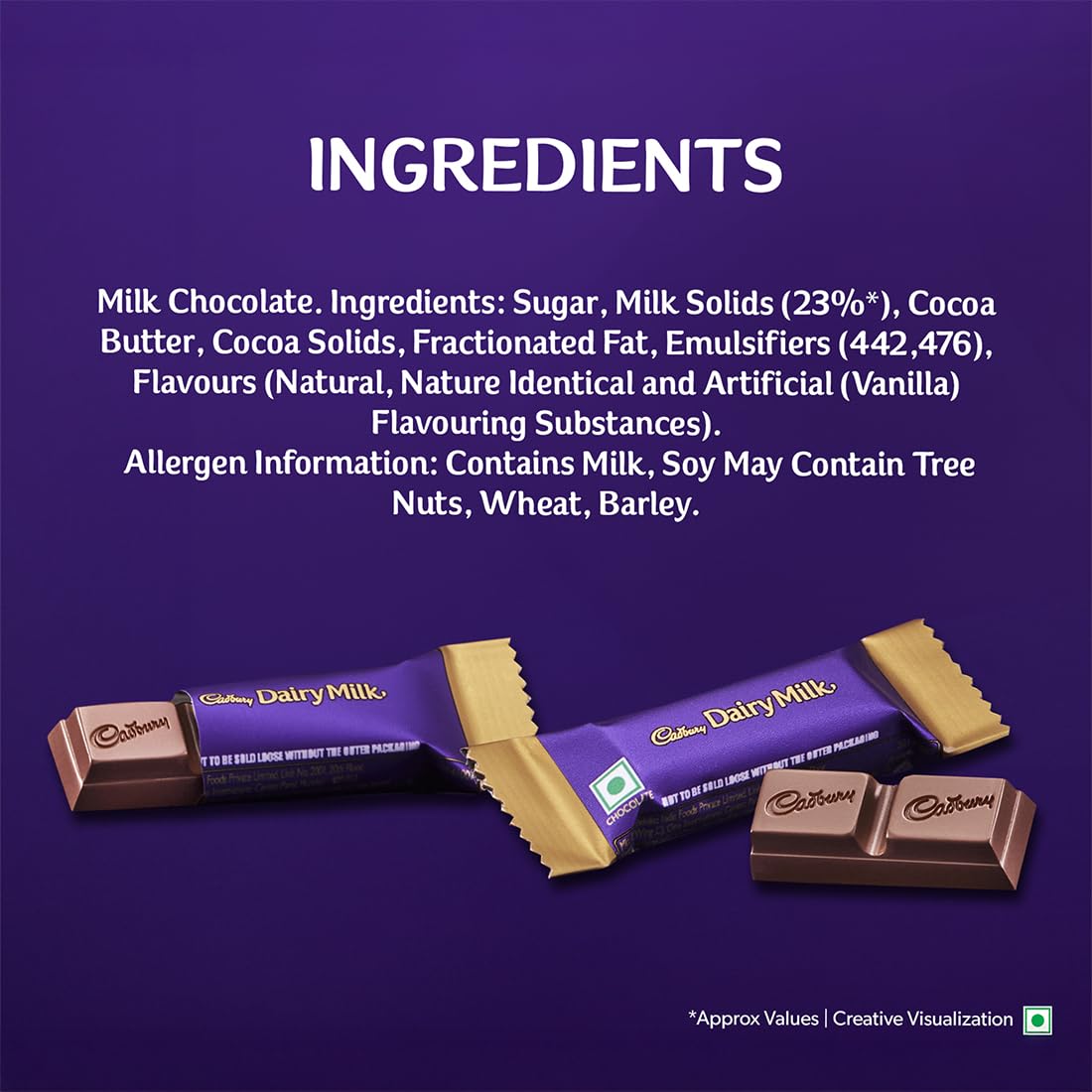 Cadbury Dairy Milk Mini Treats 98g Creamy Milk Chocolate Bar