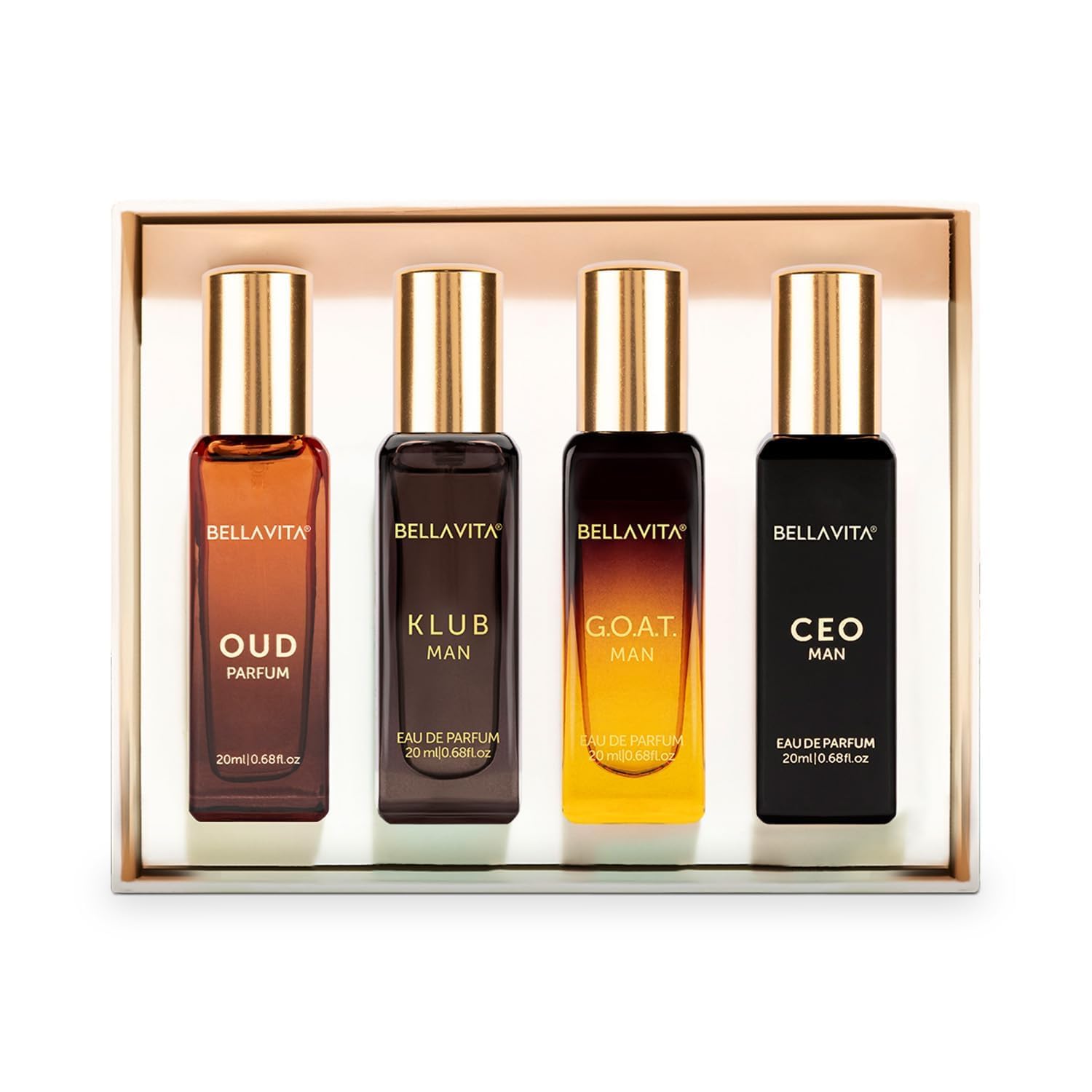 Bella Vita Luxury 4‑Piece Men’s Perfume Gift Set 20ml