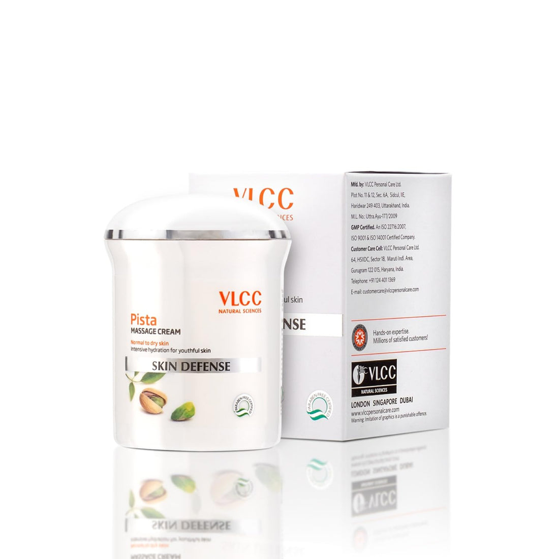 VLCC Pista Massage Cream: Deep Hydration, Radiance, Improved Skin Complexion, 50g
